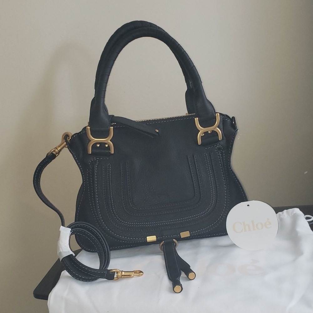 Small Double Chloe Marcie Leather Handbag